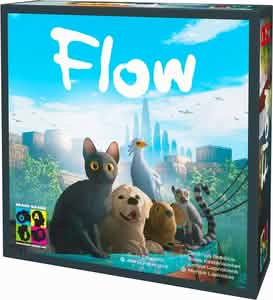 Boite du jeu de société Flow, inspiré du film Flow