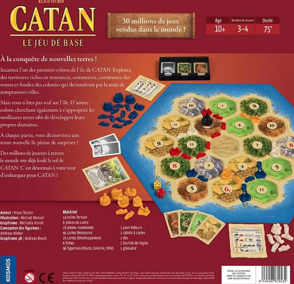 Catan, jeu de société Kosmos