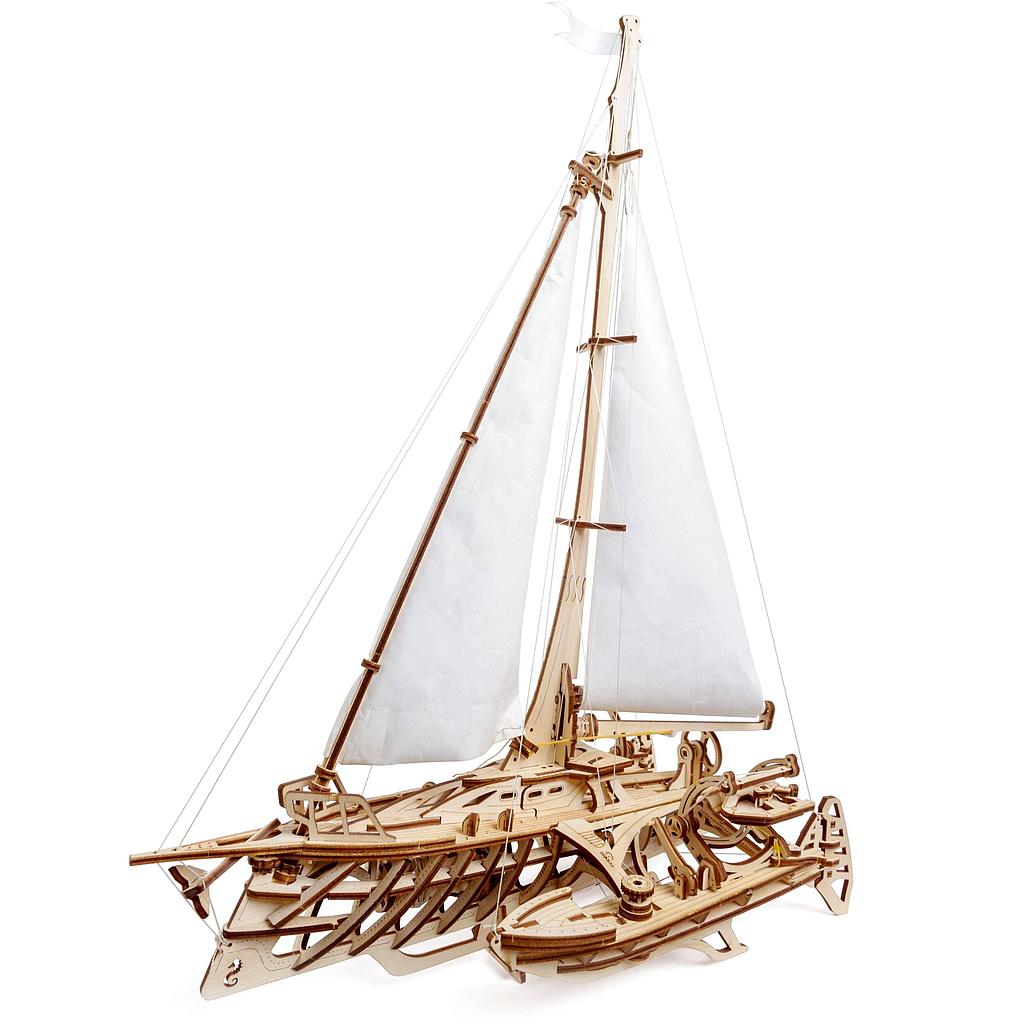 Voilier DIY, maquette monocoque ou trimaran en bois, Ugears