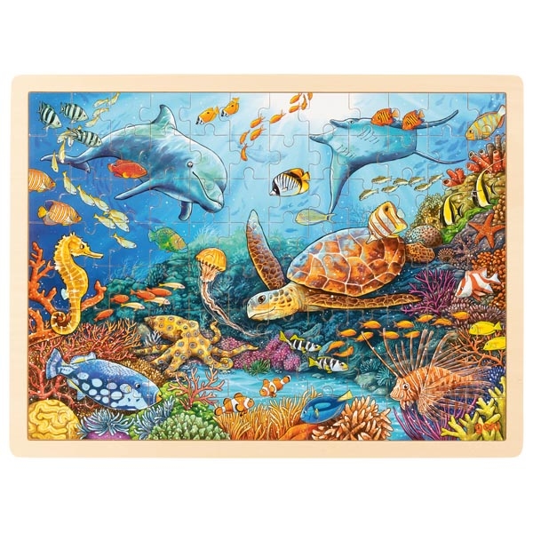 Grande Barrière de Corail, puzzle 96 pièces en bois, Goki