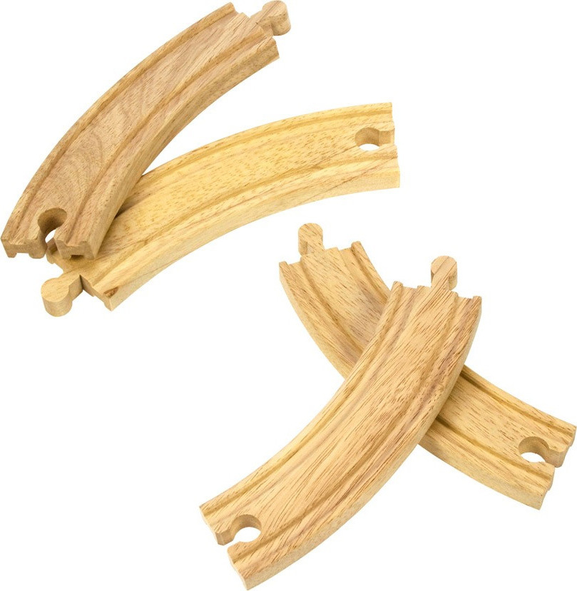 Deux rails d'aiguillage en bois forme V droit pour circuit de train jouet  d'enfant en bois
